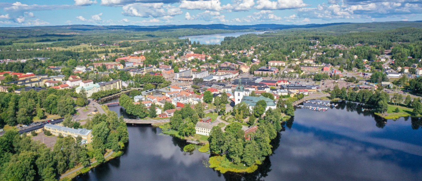 flygbild över centrum